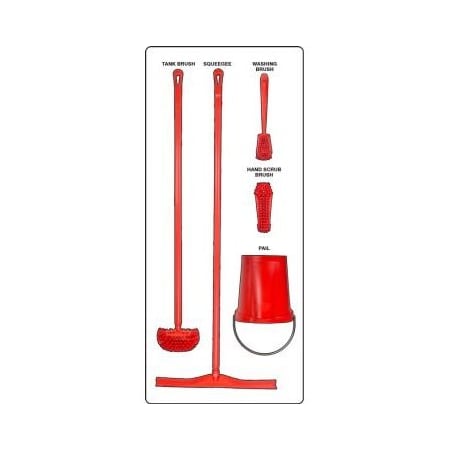 Accuform WET ZONE STOREBOARDS PSB113WTRD PSB113WTRD
